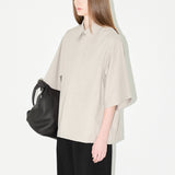 'MARLO' S/S Shirt in Light Taupe