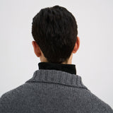 EASON Quarter Zip Sweater in Graphite