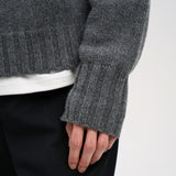 EASON Quarter Zip Sweater in Graphite