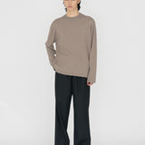 HAYES Cashmere Knit L/S Tee in Camel Marl
