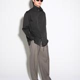 RELAXED L/S SHIRT in charcoal