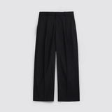 DEEP PLEATED TROUSERS in black