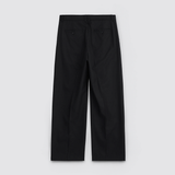 DEEP PLEATED TROUSERS in black