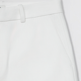 TAILORED HEAVY COTTON TWILL TROUSERS in bone white