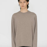 HAYES Cashmere Knit L/S Tee in Camel Marl