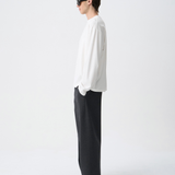 RELAXED L/S SILK TEE in off white