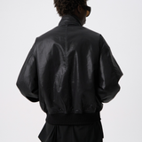 HARRINGTON JACKET in leather effect cotton