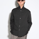 RELAXED L/S SHIRT in charcoal